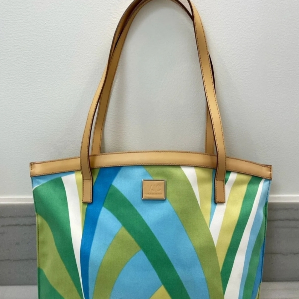Versace Jeans Company Shopping Tote With Vachetta Leather Trim